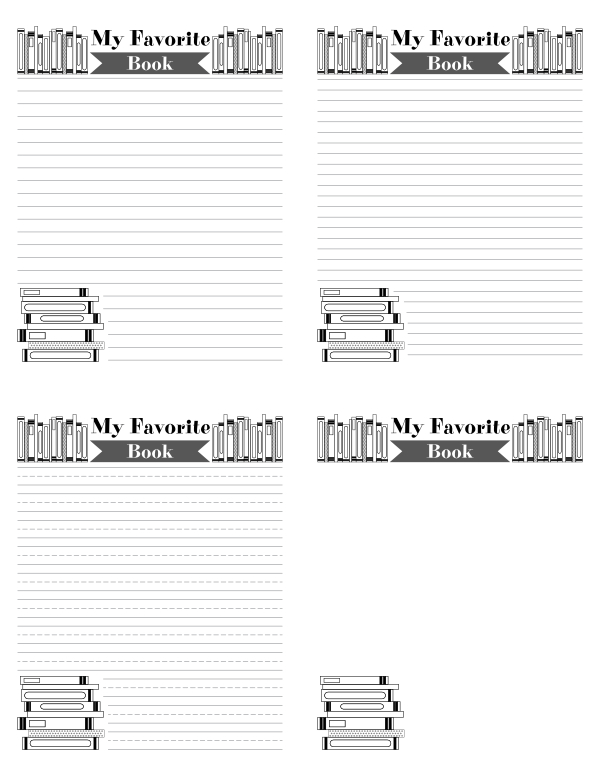 My Favorite Book Outline worksheet for opinion writing in second grade Worksheet for organizing thoughts on a favorite book for second graders