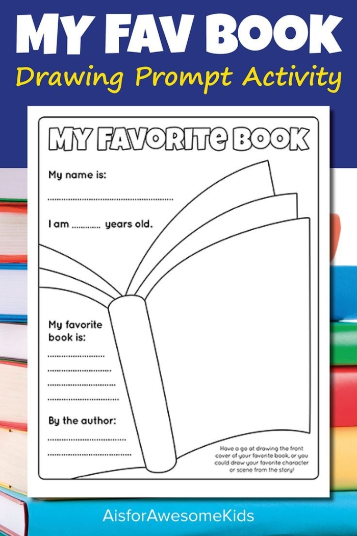 My Favorite Book Outline worksheet for opinion writing in the classroom Worksheet for organizing thoughts on a favorite book for second graders