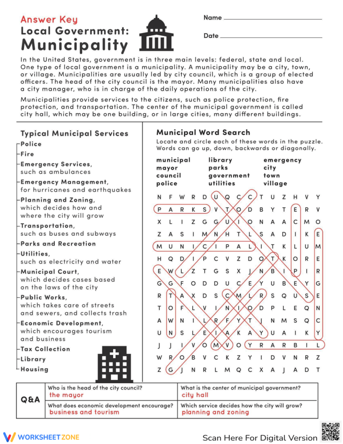 Local Government Investigation Activity for Young Learners Second grade students solving detective-style questions about local government and community leaders on a worksheet