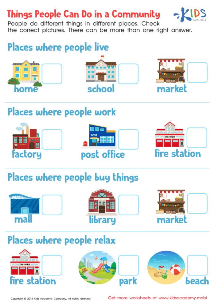 Three Types of Communities Vocabulary Worksheet 23 Second grade students identifying rural urban and suburban community vocabulary on a worksheet