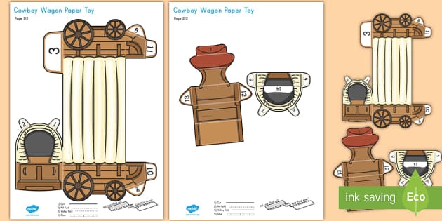 Make a Covered Wagon! worksheet for geometry exploration and creativity Covered wagon worksheet for second graders featuring a fun coloring and building project