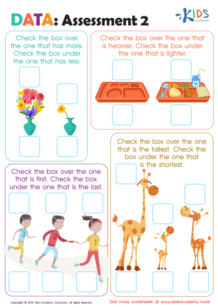 Interactive worksheet image promoting data representation discussions in the classroom Comparing Sets of Data worksheet for second graders to enhance critical thinking skills