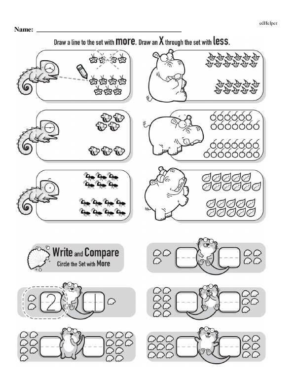 Engaging activity to enhance critical thinking about data representation Worksheet for comparing sets of data designed for second graders