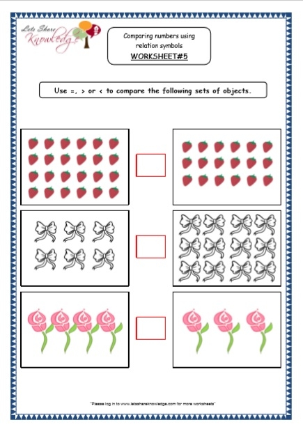 Visual guide to comparing sets of data for classroom discussions Worksheet featuring comparisons of data sets for second graders