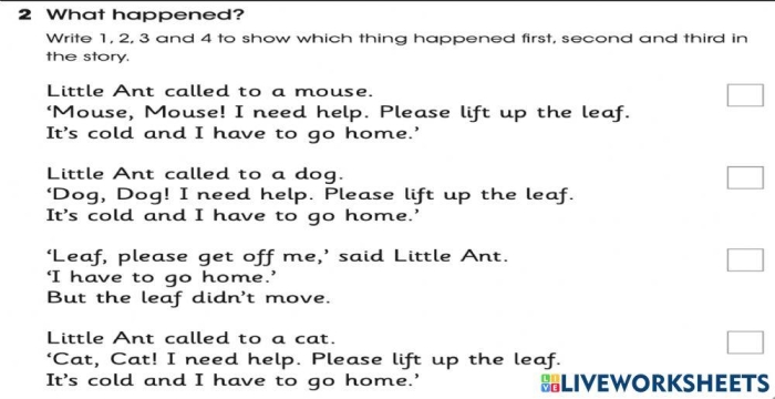 Second grade writing worksheet about drawing conclusions and predicting what happens next in a story