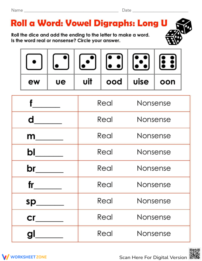 Engaging 'ea' vowel digraph worksheet to enhance reading fluency in young learners Worksheet for practicing reading words with the vowel digraph 'ea' for second graders