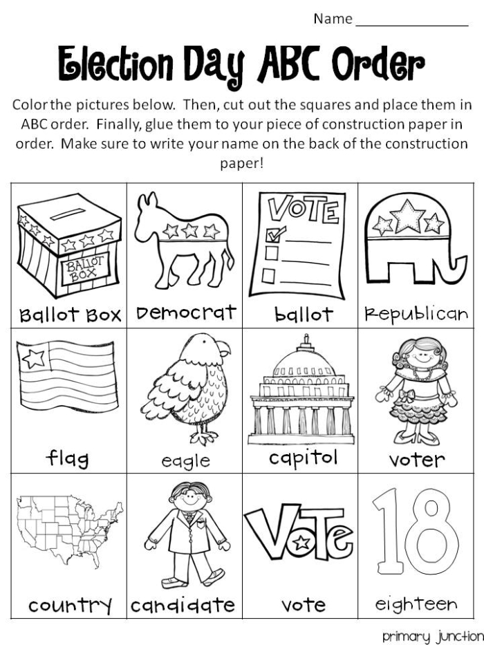 What Is an Election Worksheet for Second Grade Students Image 8 Second grade worksheet about elections featuring civics and government educational activities