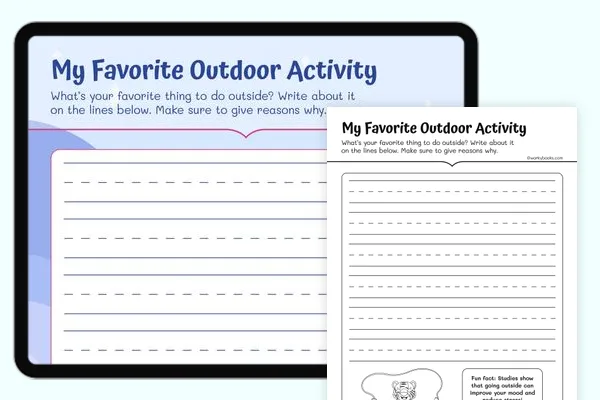 Engaging prompt and rubric for students to express their preferences Second grade opinion writing worksheet about favorite school subjects