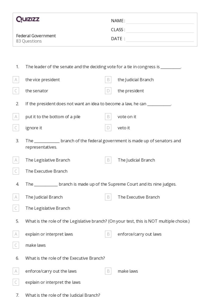 Federal Government Worksheet Matching Activity for Second Grade Image 6 Second grade student matching the White House and Capitol building on a federal government worksheet