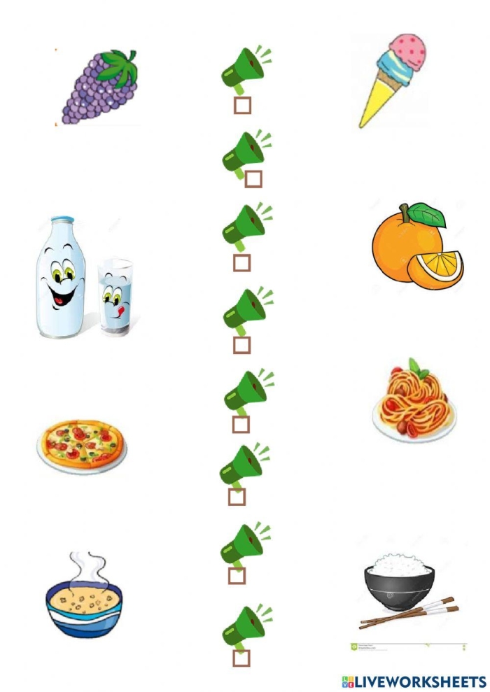 Engaging food map activity for young learners in geography class Illustration of a food map worksheet for second graders exploring local edible exports