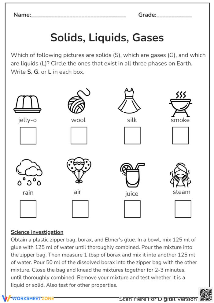 Matter Mixup What Is a Gas Worksheet 19 Second grade science worksheet asking students to identify and circle images of gases in the world around them