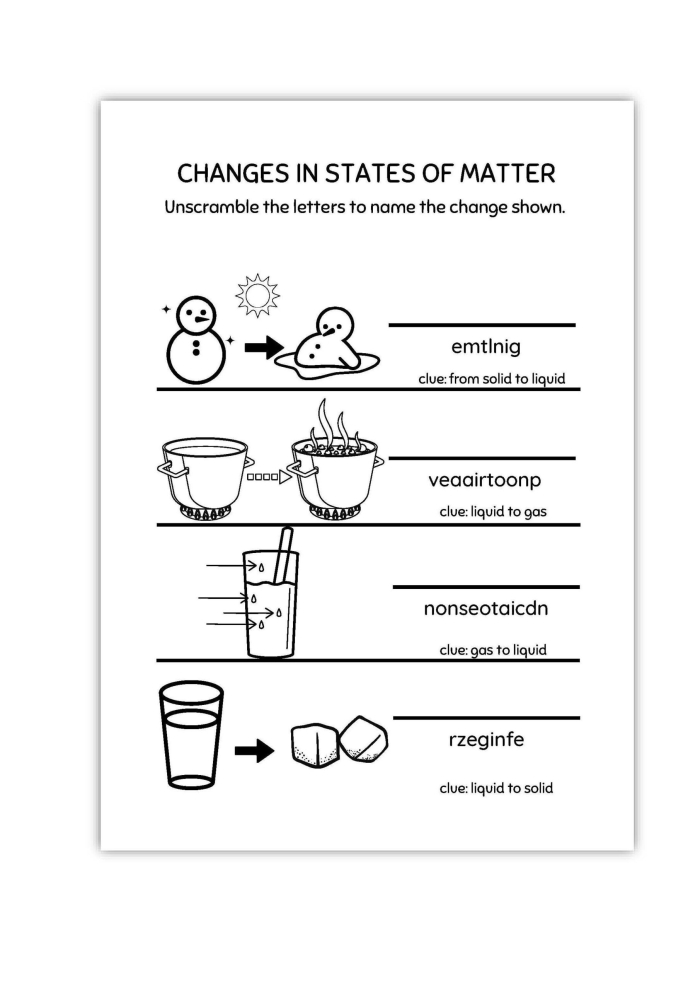 Matter Mixup What Is a Gas Worksheet Activity 13 Second grade worksheet featuring a variety of illustrations for students to identify examples of gases