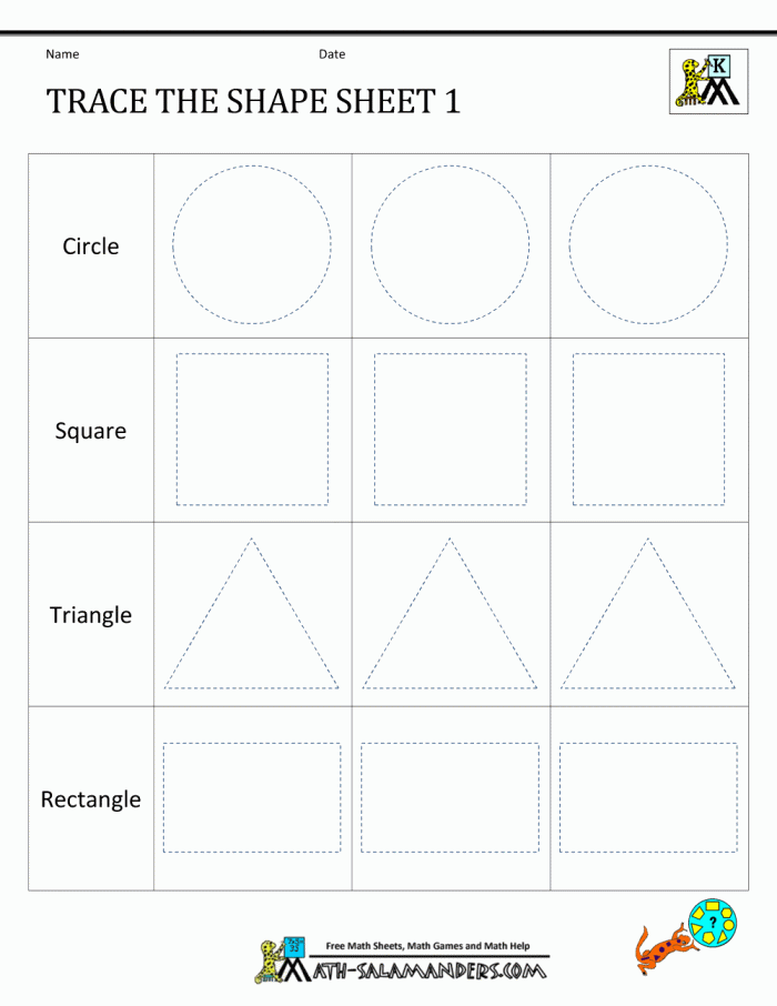 ALT text: Educational worksheet for second graders focusing on geometric shapes, featuring a fill-in chart for 3D shapes.