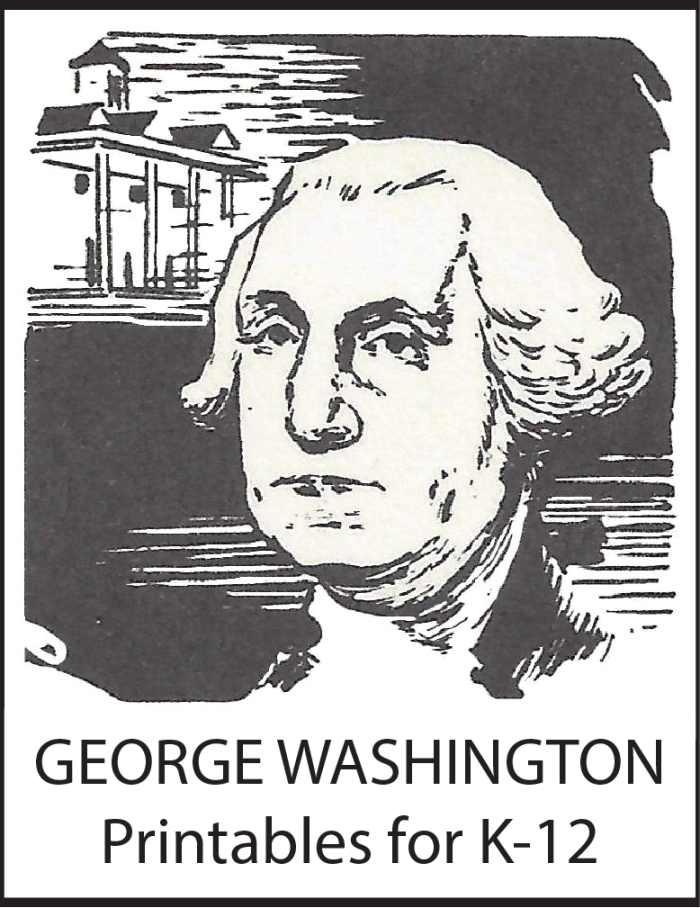 Second grade student reading comprehension worksheet featuring historical facts about George Washington