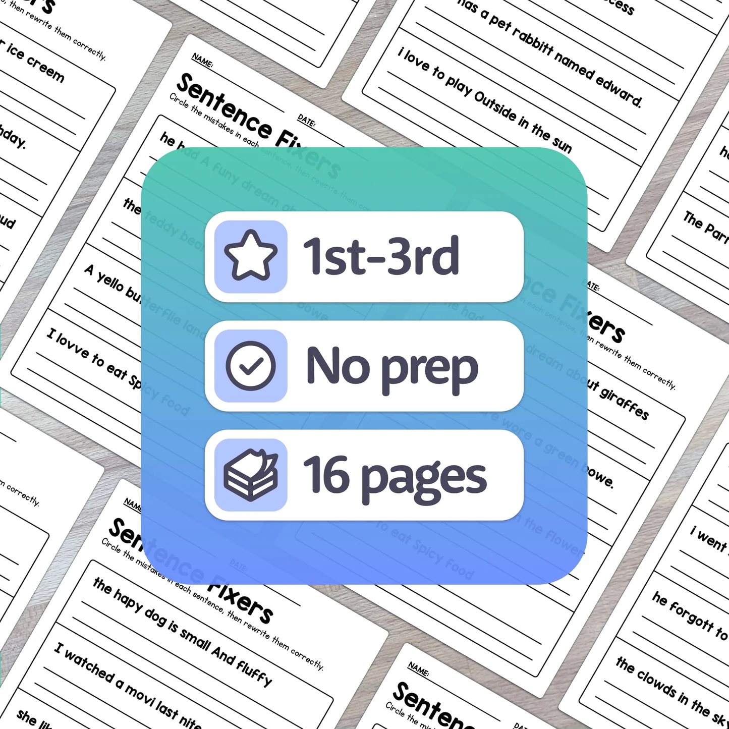 Engaging activity to enhance punctuation and dialogue in sentences Sentence Fixer worksheet for second graders focusing on grammar correction skills