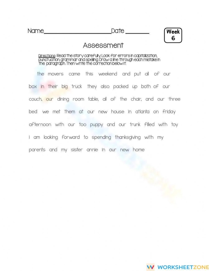 Sentence Fixer Worksheet 14 for Second Grade Reading Second grade student completing a grammar and punctuation sentence fixer worksheet
