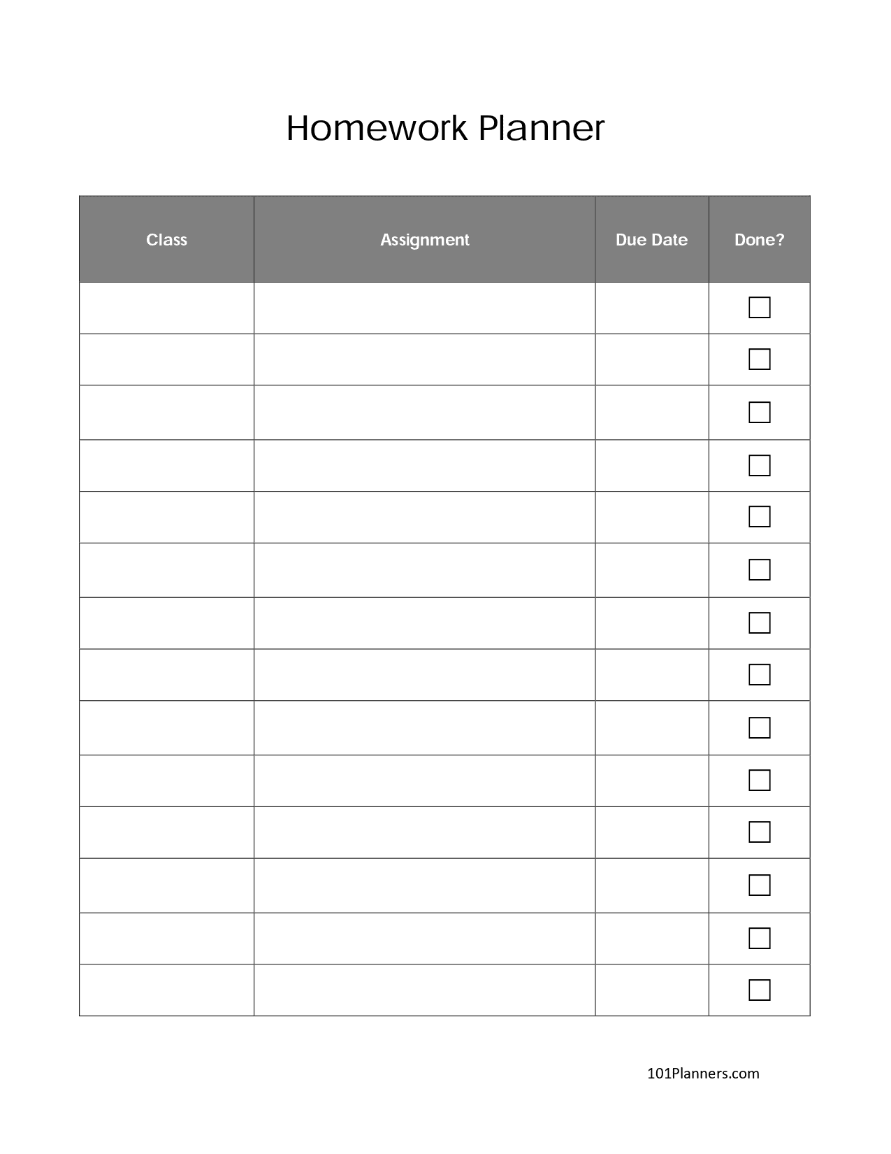 Image of a weekly planner designed for busy second-grade students Homework Planner worksheet for second graders to manage their weekly tasks