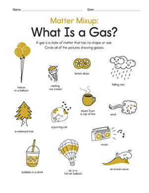 Matter Mixup: Understanding Liquids for Second Graders Kids engaging with a worksheet on identifying liquids in the states of matter