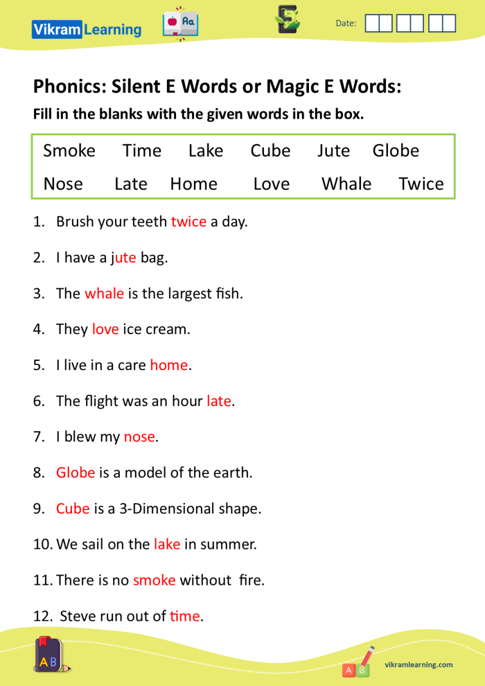 Long "i" Sound activity sheet for completing sentences in Social Studies Skills Worksheet featuring sentences with missing words that emphasize the long "i" sound for second graders