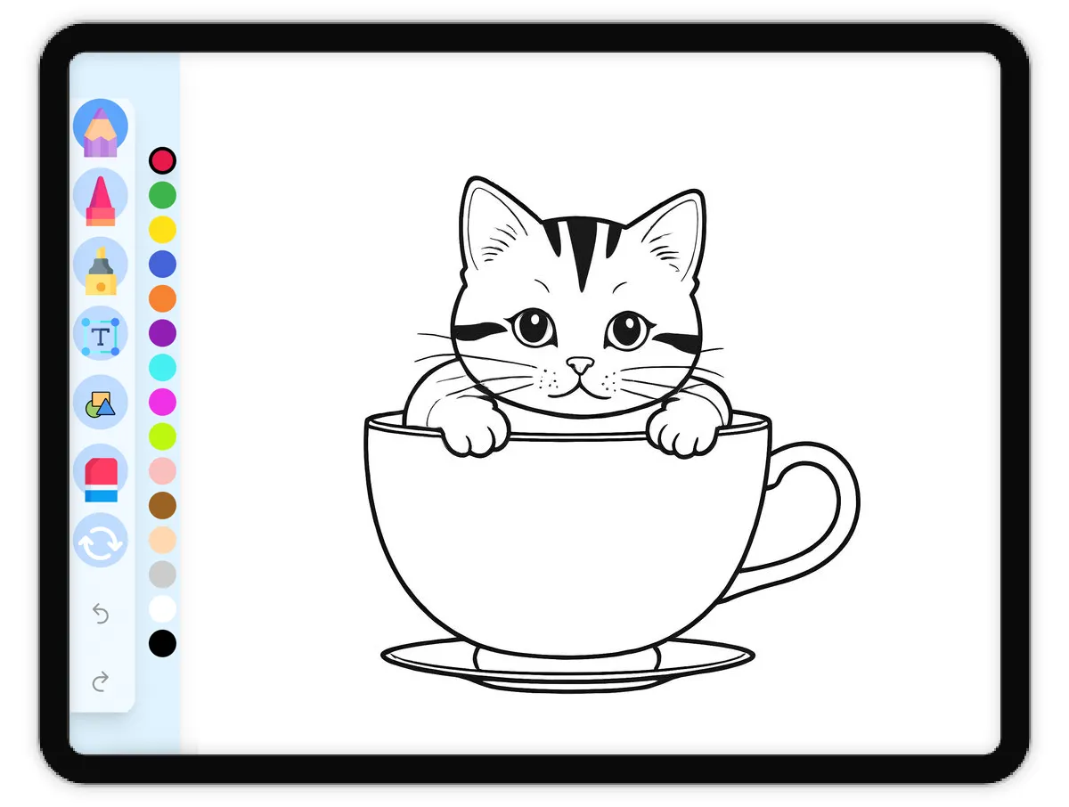 Second grade students counting lucky Maneki-neko cat statues on a fun coloring worksheet