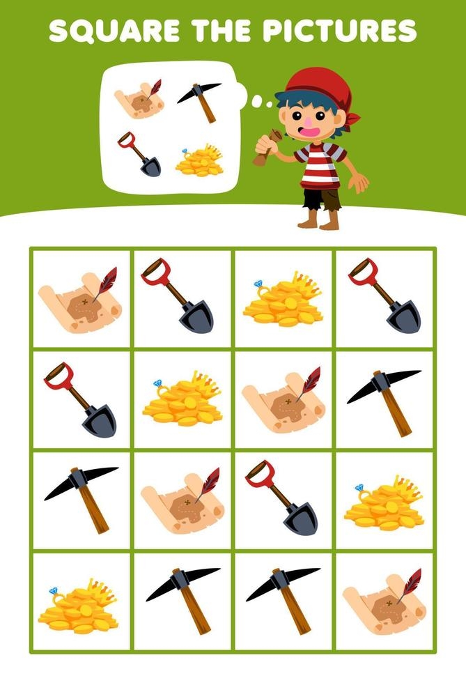 Second grade student working on a construction themed geography map worksheet