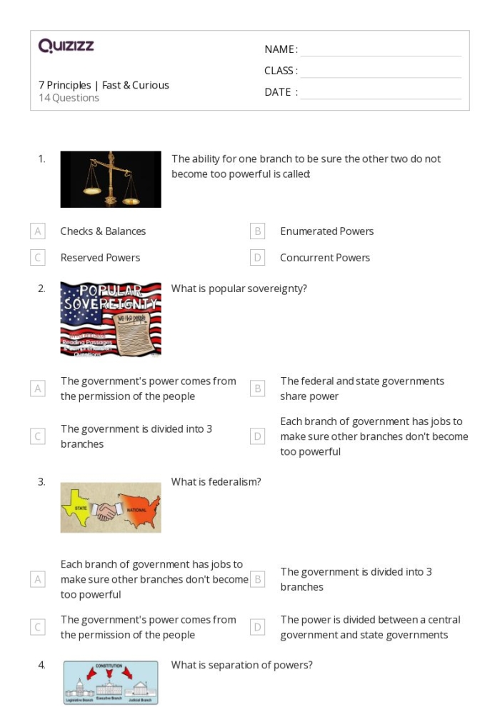 Federal Government Matching Worksheet 8 for Second Grade Social Studies Second grade student matching worksheet about the federal government featuring the White House and U.S. Capitol