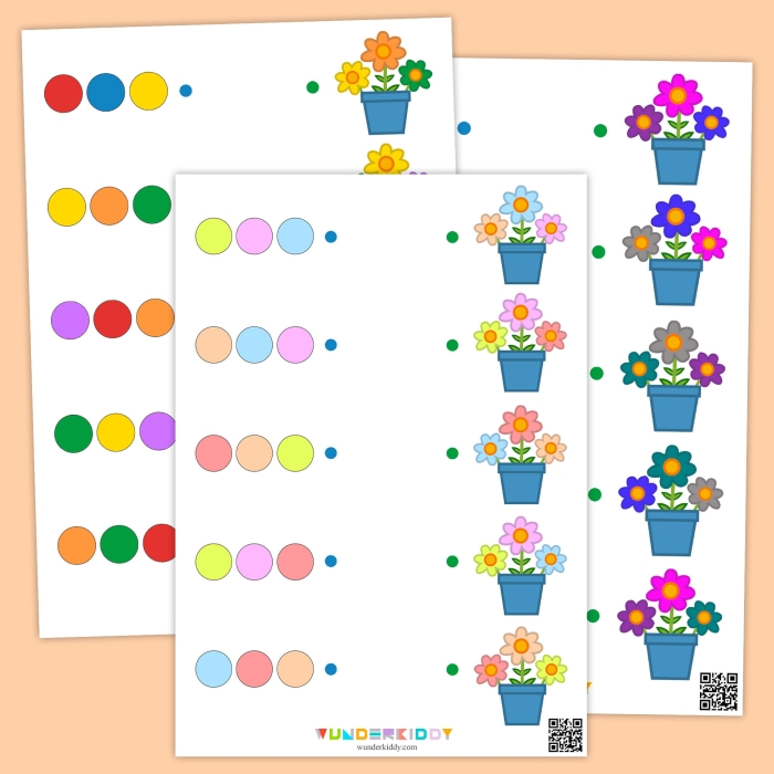 Pick a Flower Pictograph worksheet for Second Grade