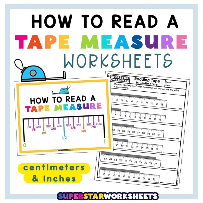 Colorful rulers measuring cartoon characters for a second-grade worksheet
