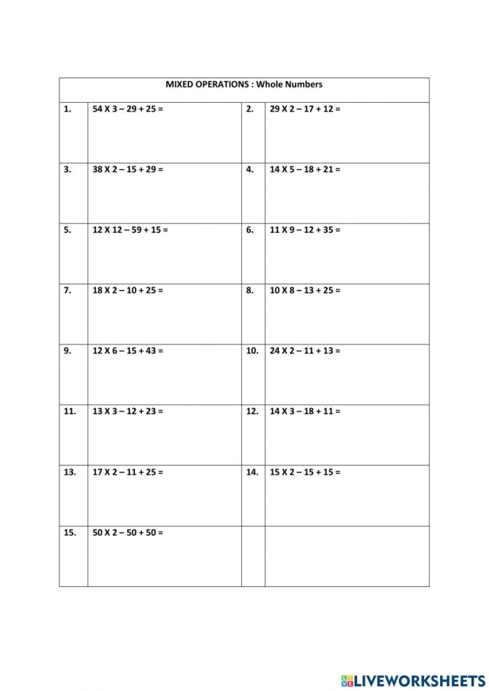 Mixed Operation Word Problem Check-in Worksheet 5 Second grade student completing a mixed operation three-digit math word problem worksheet