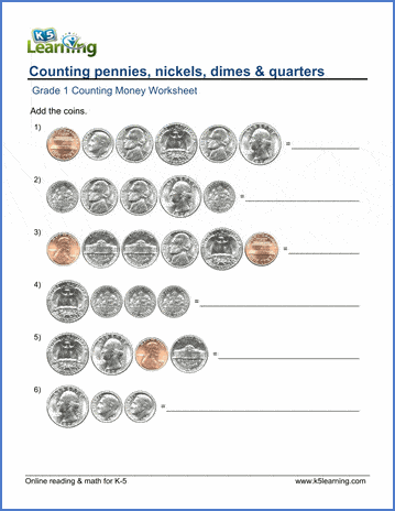 A colorful St. Patrick's Day worksheet for second graders to practice counting coins and adding their values. Count the Coins! math worksheet for second grade students focusing on money addition.
