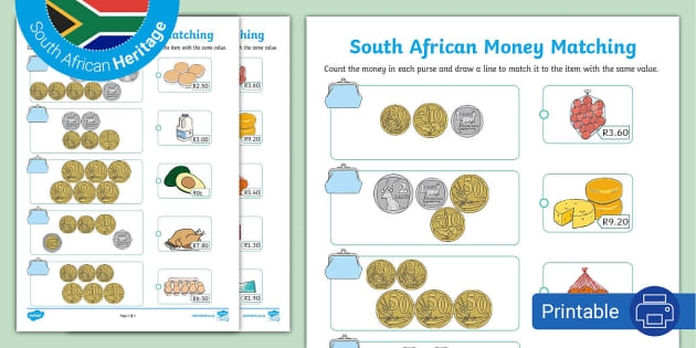 Second grade students practice identifying currency and coin values on this money terms worksheet