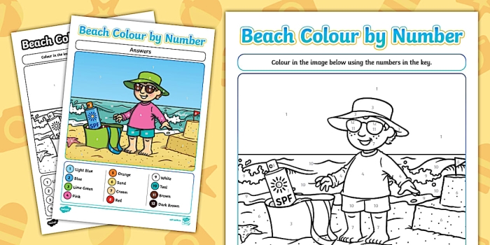 Measurement worksheet for Second Grade Second-grade students working on the Number Patterns on the Beach worksheet, identifying numerical sequences. Engaging math activity for recognizing patterns in numbers.