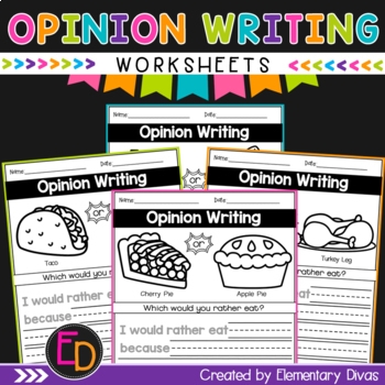 Favorite Subject Opinion Writing worksheet for engaging student essays Worksheet for second graders on favorite subjects in opinion writing