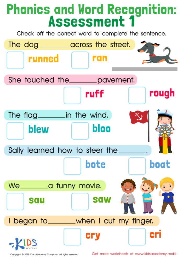 Practice Reading Vowel Diphthongs ow Worksheet 9 Second grade phonics worksheet for practicing reading ow vowel diphthong words like cow and towel