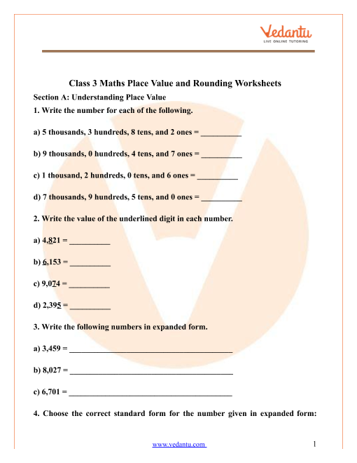 Geometry worksheet for Second Grade Place value test worksheet for second graders, focusing on hundreds, tens, and ones. Engaging assessment activity for mastering place value concepts.