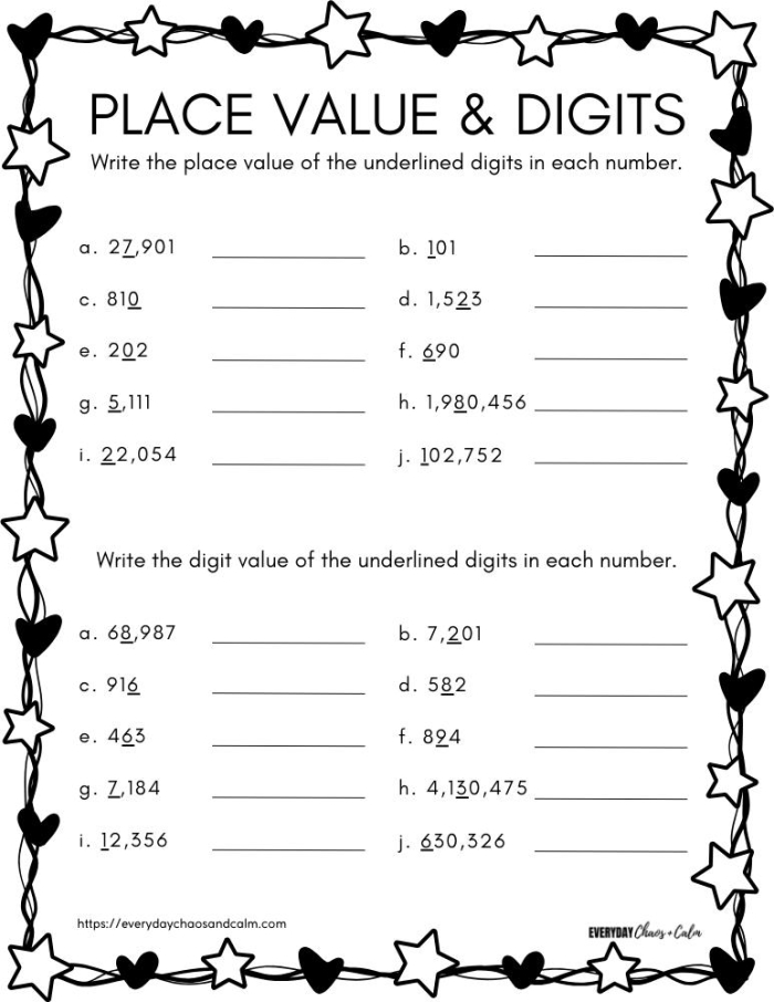 Find the Place Value worksheet for grade 2 with multiple choice questions Worksheet for testing second graders on place values in geometry