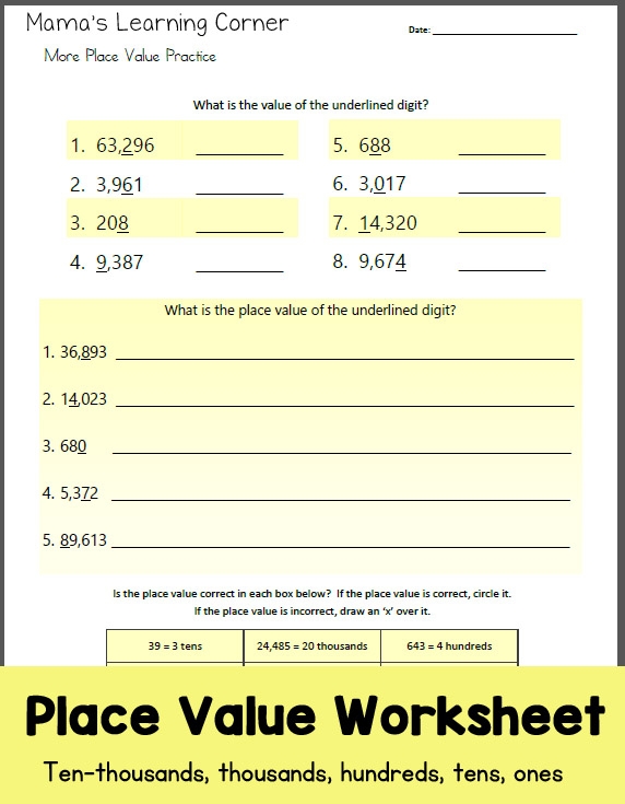 Place Value Test Worksheet for Grade 2 Math Skills 9 Second grade place value test worksheet with hundreds tens and ones problems 9