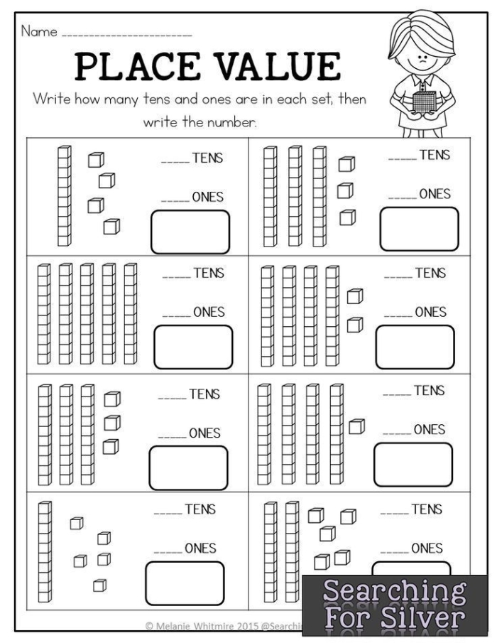 Find the Place Value worksheet to help kids review their understanding of place values Worksheet for second graders to practice place value concepts through multiple choice questions