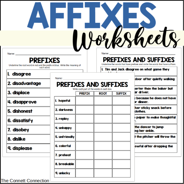 Perfect Prefixes Practice worksheet exercise 10 for learning how prefixes change word meanings Second grade student practicing prefix meanings by adding prefixes to base words on a worksheet activity