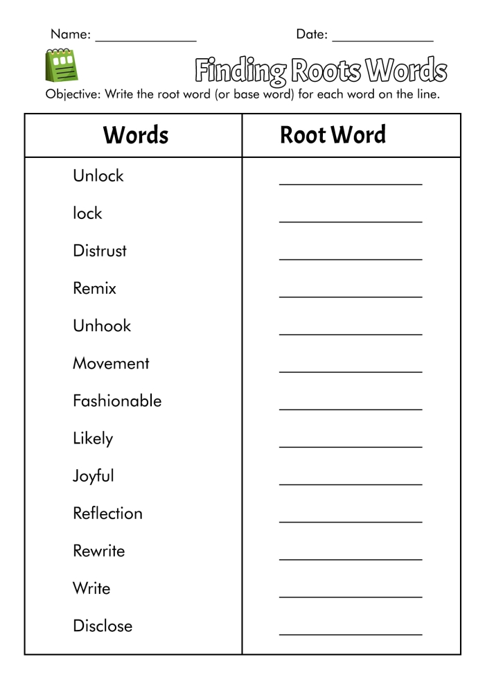Prefix Suffix Make Sense of It Activity Worksheet Number 10 Second grade student working on a Prefix Suffix Make Sense of It grammar worksheet