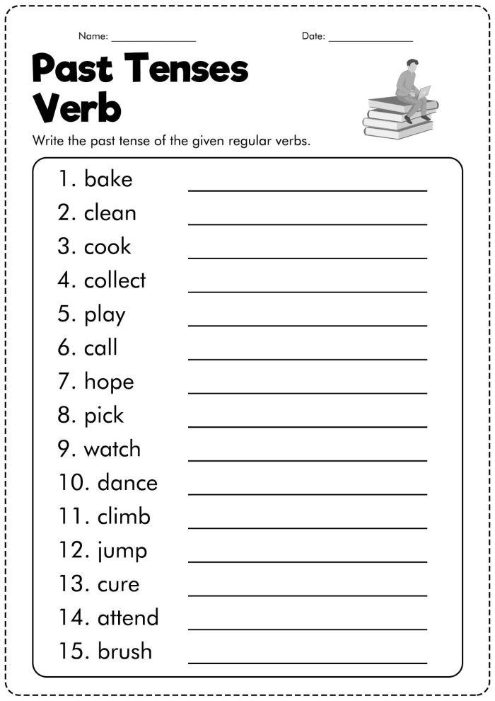 Second grade worksheet for practicing present tense verbs ending in y with a focus on future to present transitions