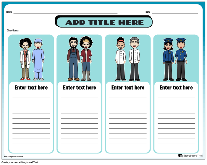 Illustration of a second-grade worksheet exploring producers and consumers in social studies