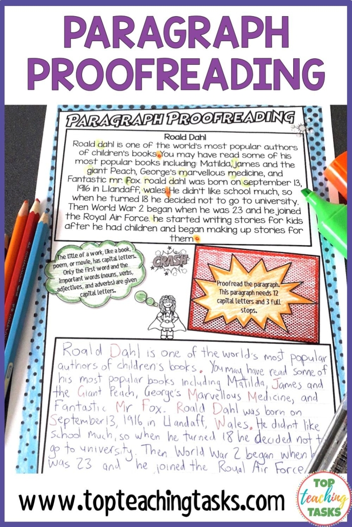 Second Grade Punctuation Proofreading Worksheet Image 13 Worksheet for second graders focused on proofreading punctuation within a story