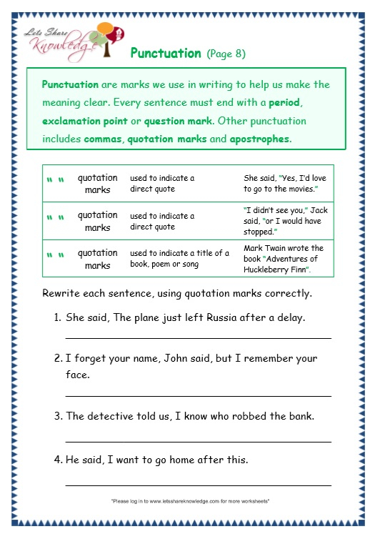 Engaging worksheet image for enhancing punctuation skills in young learners Proofreading for Punctuation worksheet designed for second graders to practice correcting punctuation in a story
