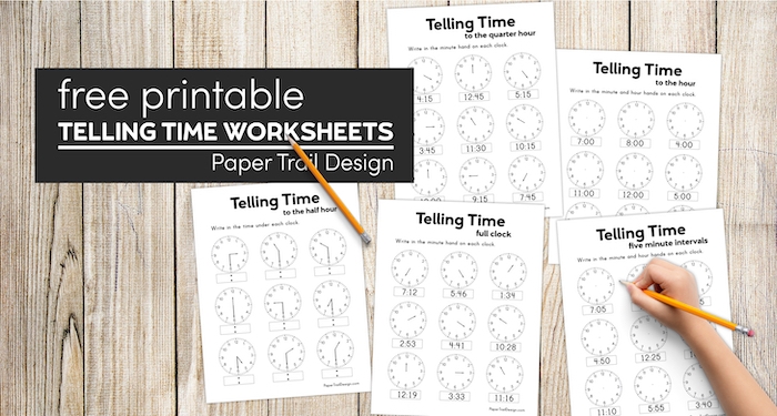 Worksheet for second graders on telling time to the quarter hour