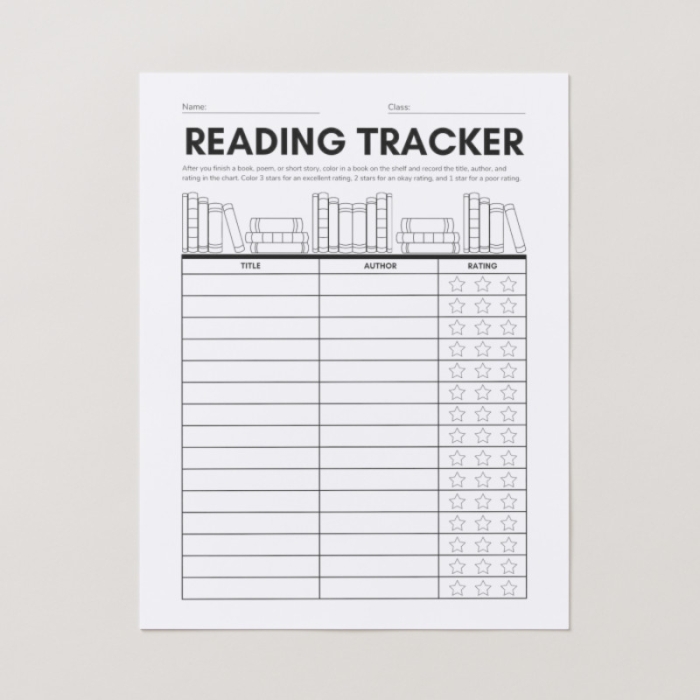 Reading Log and Graph worksheet designed for second graders to track reading progress