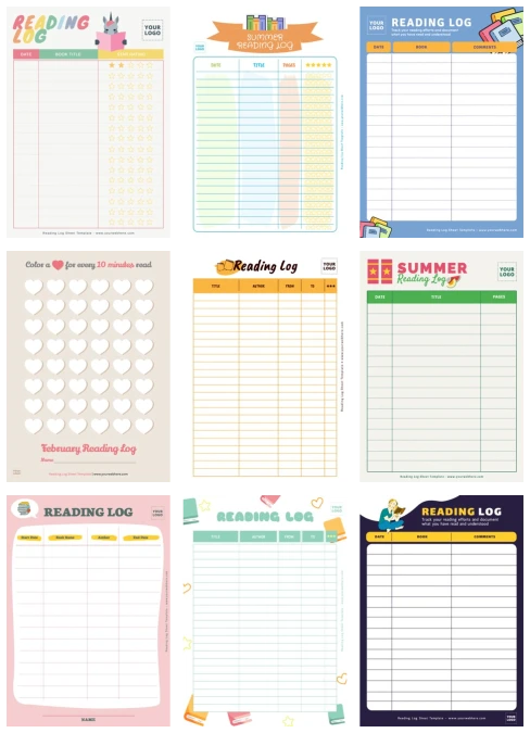 Weekly Reading Log Worksheet Number 17 for Second Grade Students Second grade student filling out a weekly reading log worksheet for school