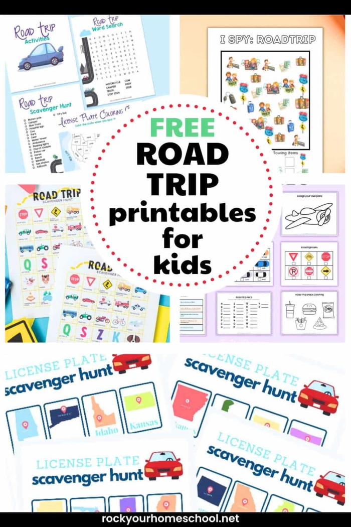 Second grade student filling out a Summer Road Trip mad libs style story worksheet