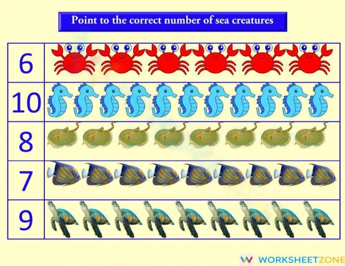 Colorful sea creatures worksheet for second graders featuring a ruler for measurement activities