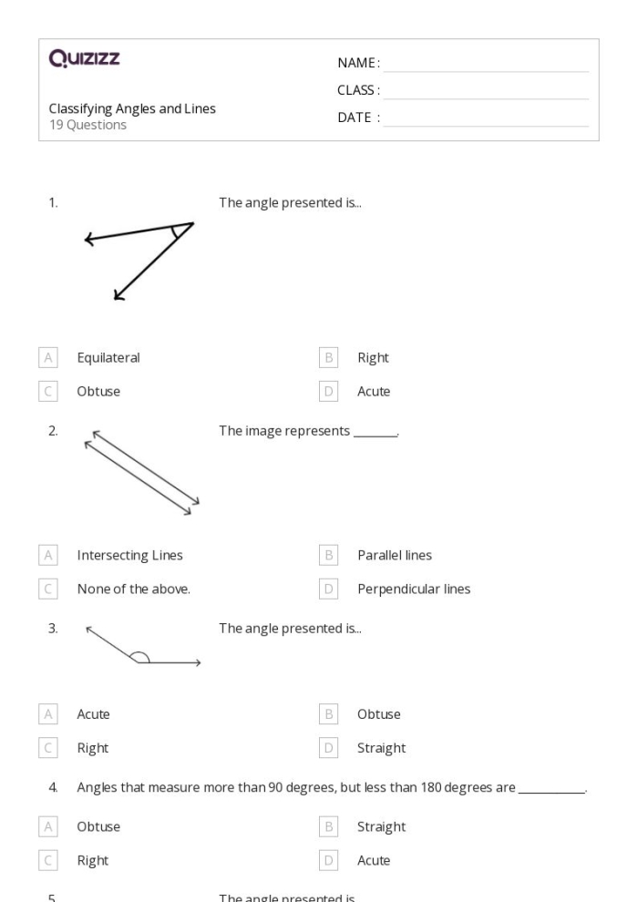 Shape Basics Lines Endpoints and Angles Worksheet 5 Second grade student worksheet for identifying line segments, endpoints, and angles in geometric shapes
